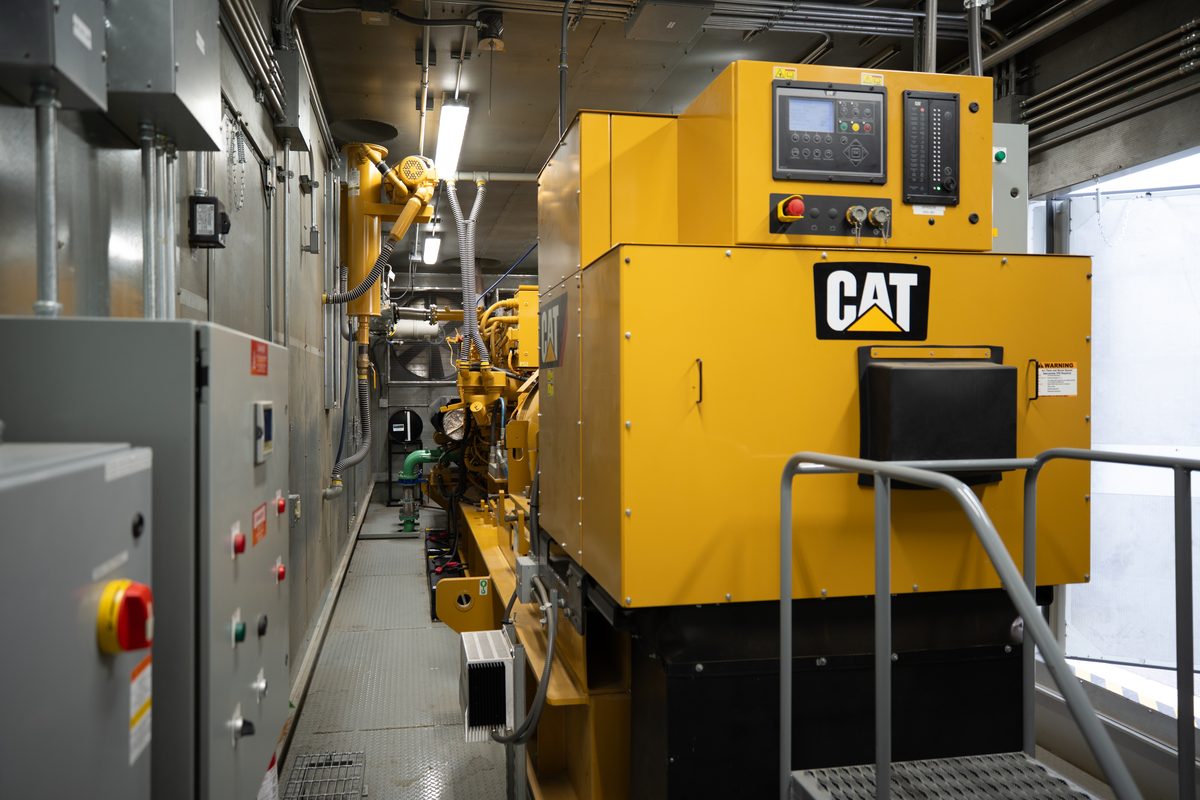 CAT generator installed at a data center