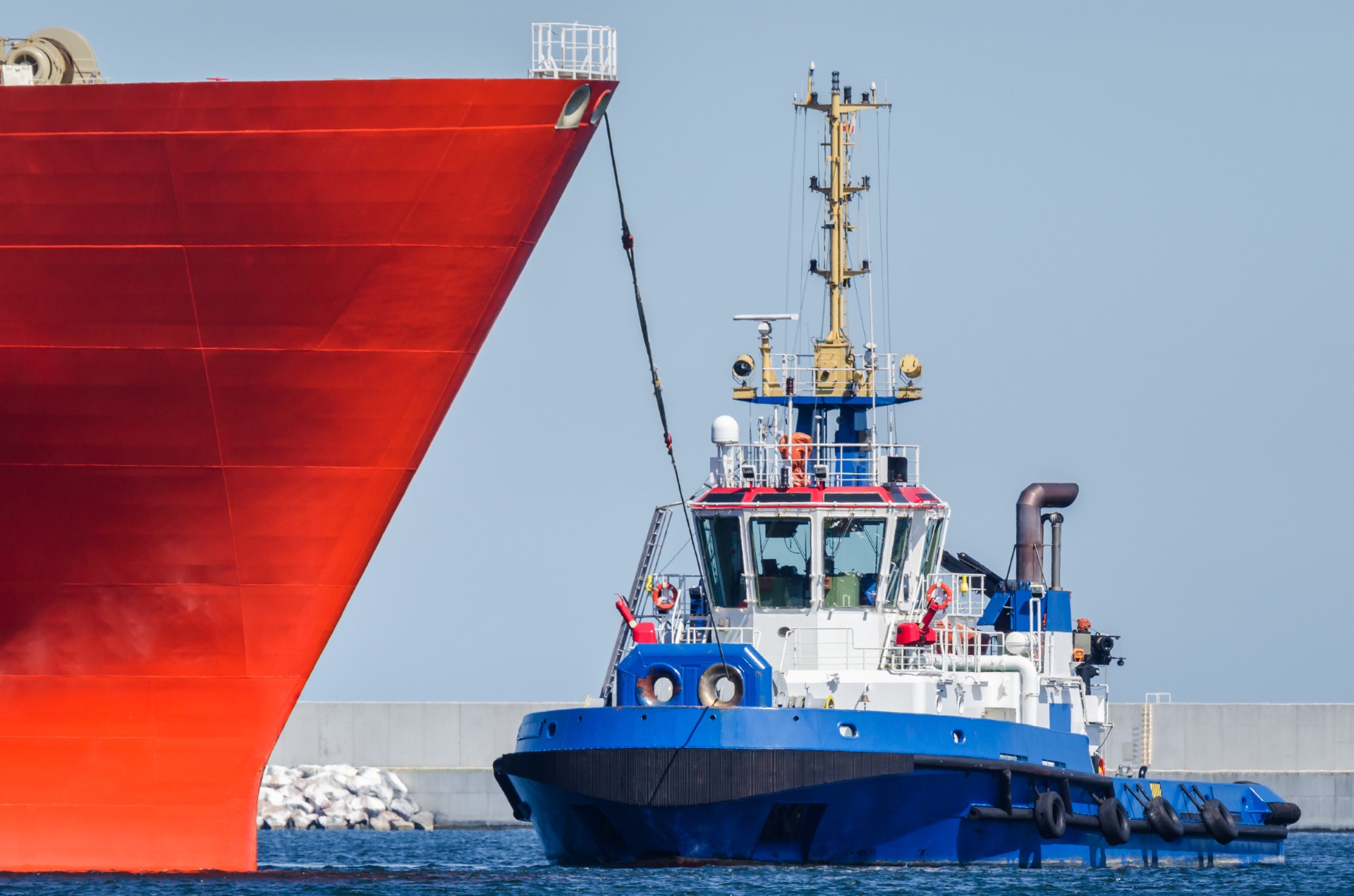 Commercial marine vessel with CAT power systems